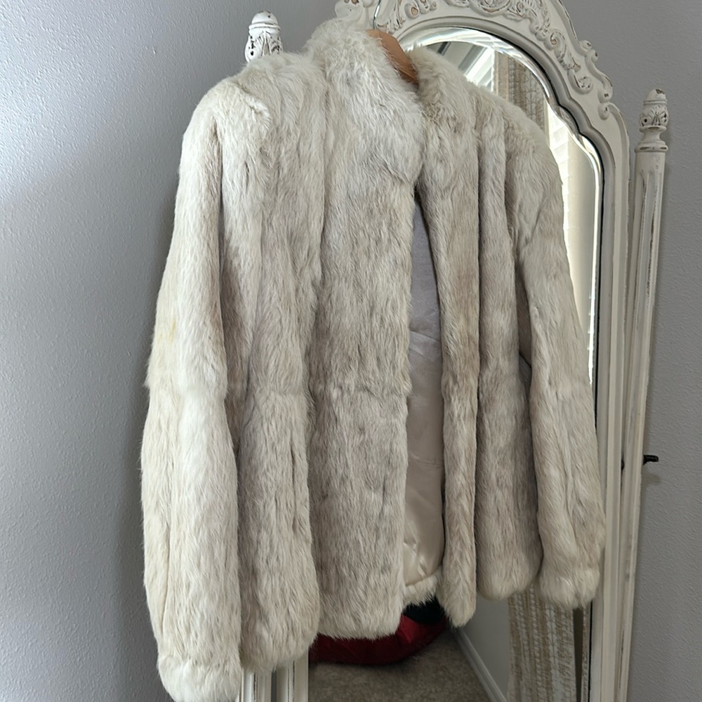 Vintage Rabbit Fur coat made in Korea